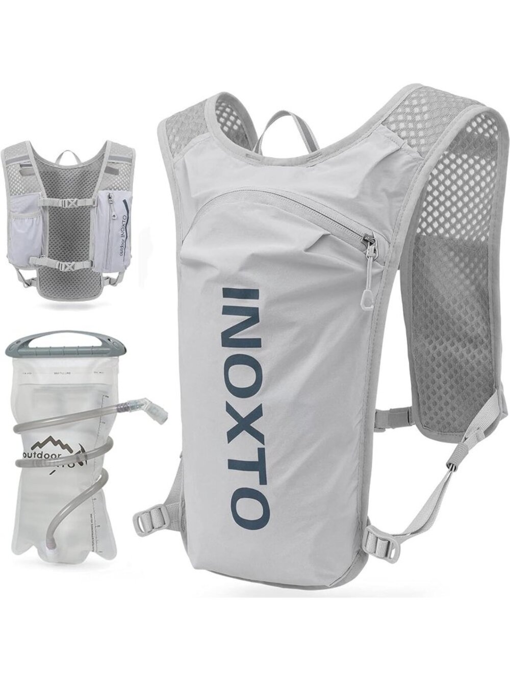 Inoxto Hydration Pack Backpack With Hydration Bladder 1.5L Run Hike Themeparks